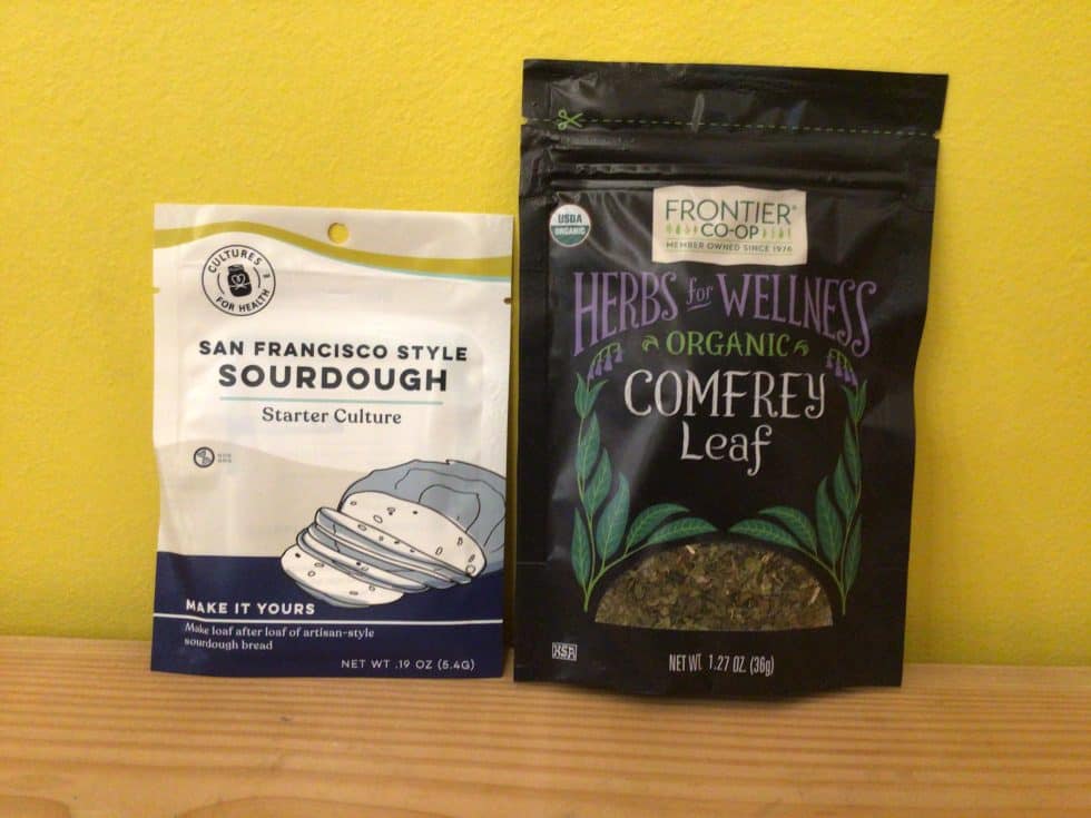 Sourdough Starter, Comfrey, Cassava Flour Yelm Food Coop