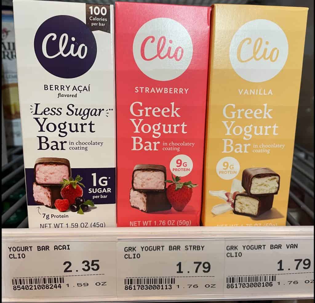 Clio Greek Yogurt Bars - Yelm Food Coop