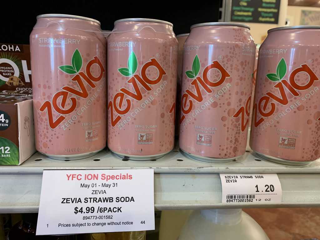 Zevia Strawberry Soda Yelm Food Coop