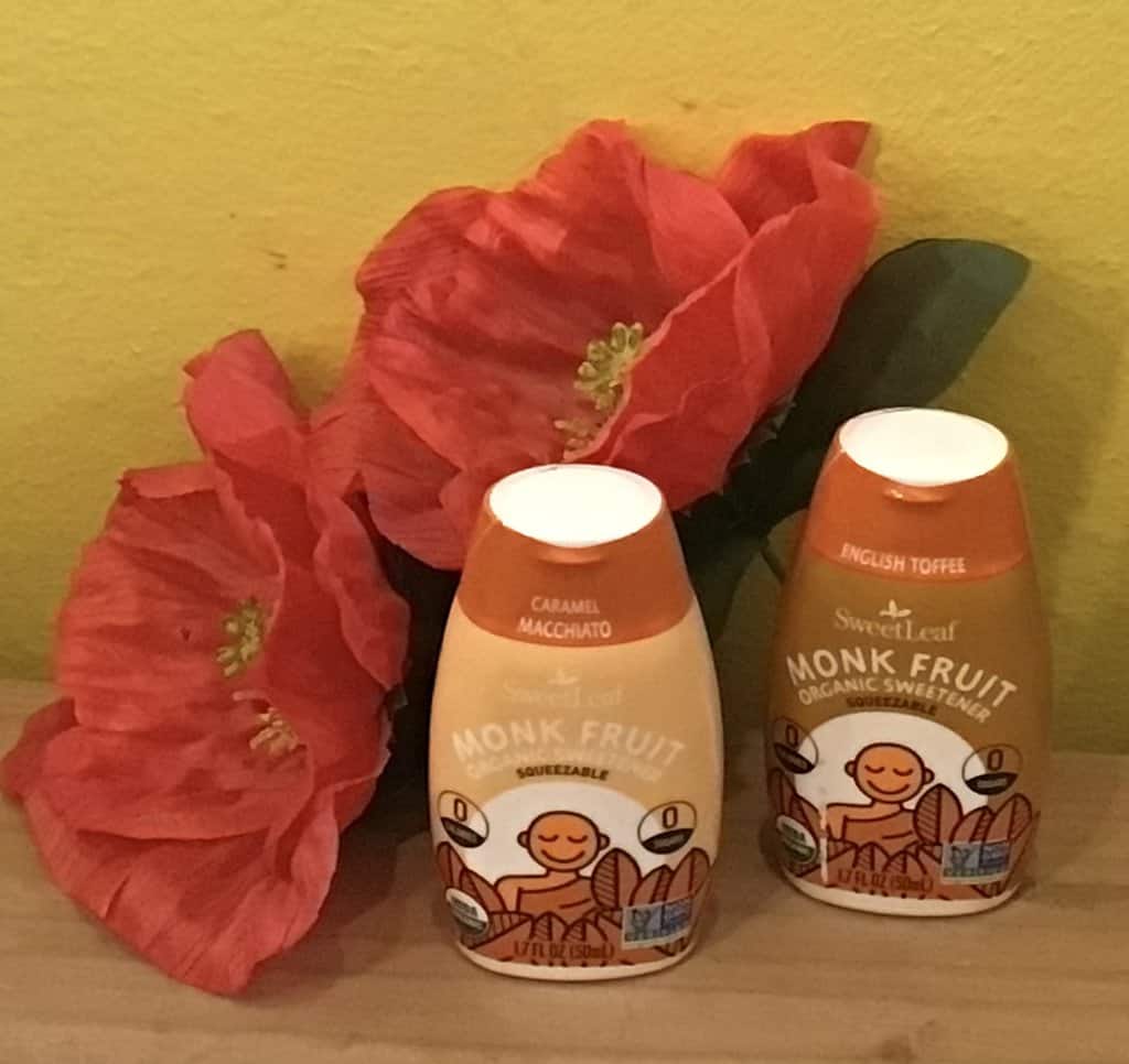 Organic Monk Fruit Sweeteners. Caramel Macchiato and English Toffee