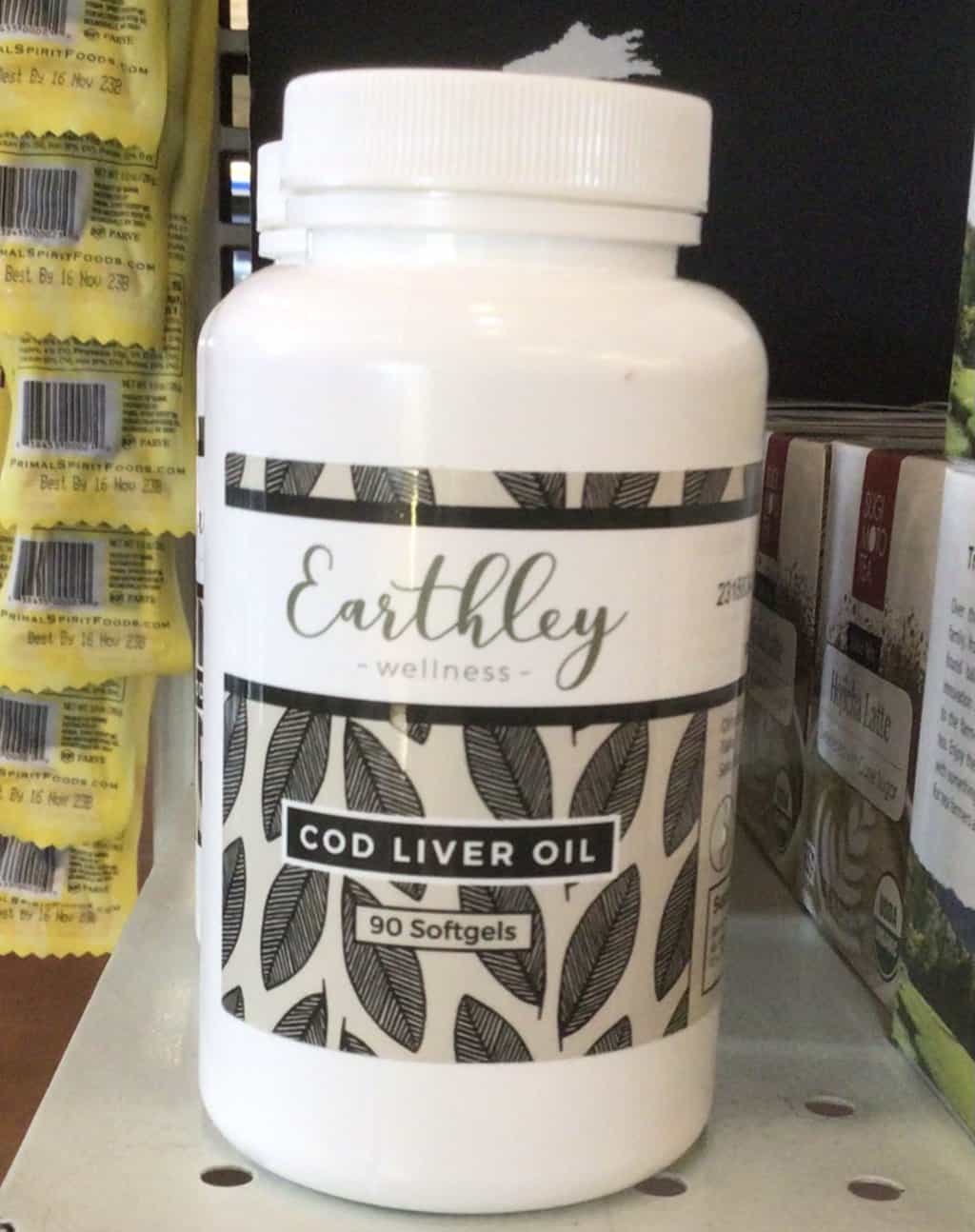Earthley Wellness Cod Liver Oil Capsules Yelm Food Coop