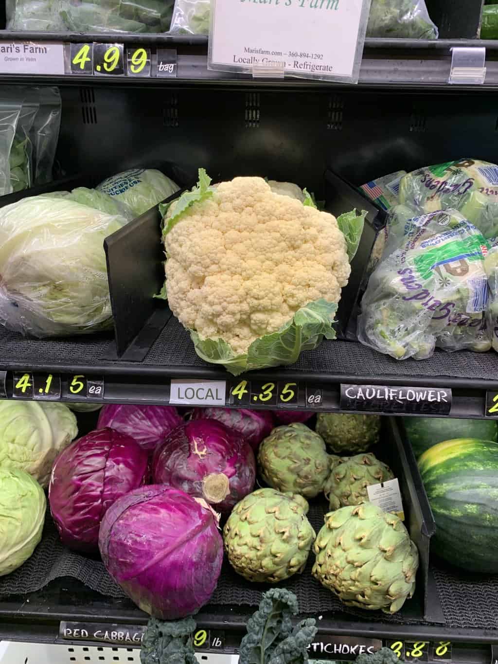 Locally grown cauliflower - Yelm Food Coop