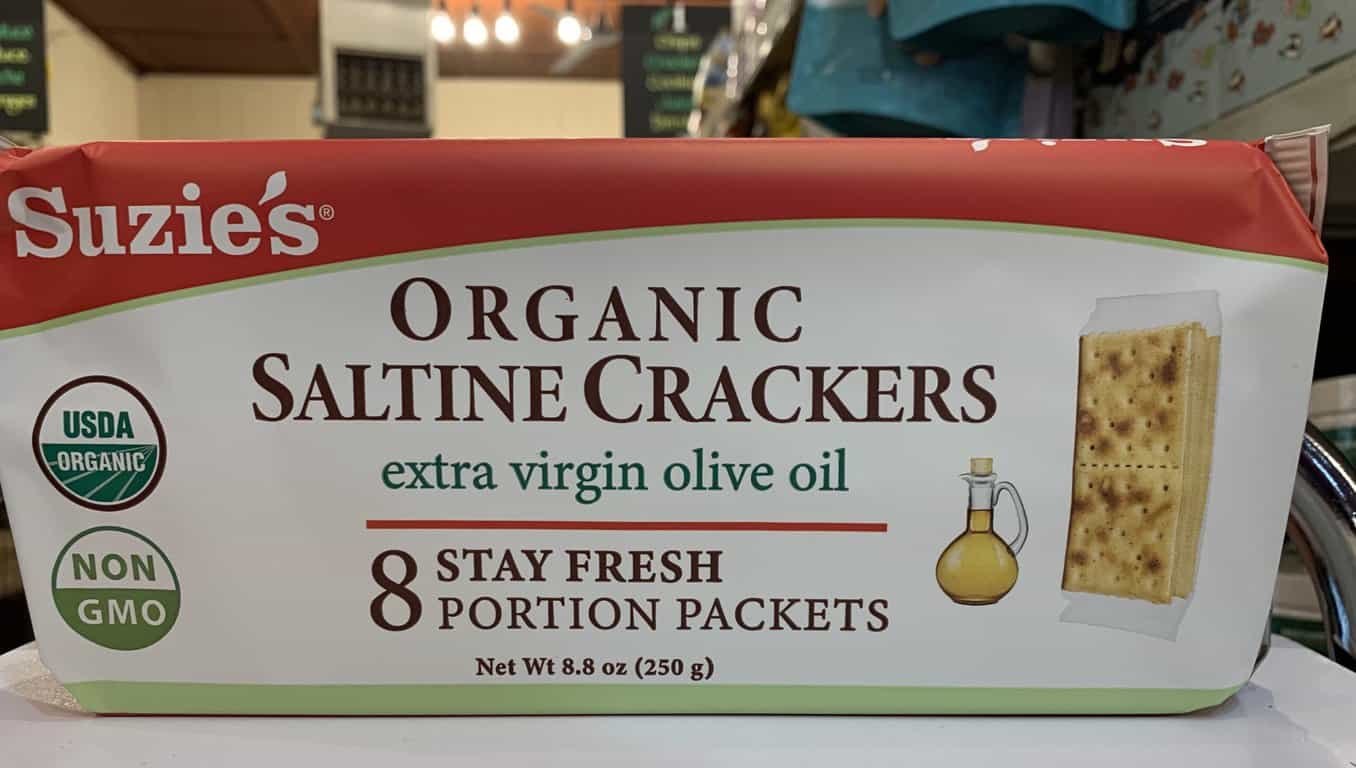Suzie’s Organic Saltine Crackers Yelm Food Coop