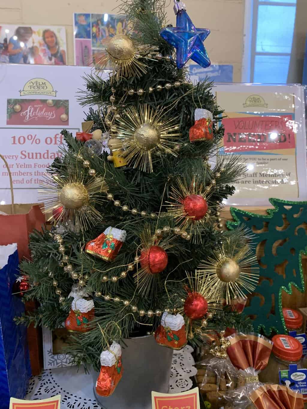 German Chocolate Christmas Tree decorations. Yelm Food Coop