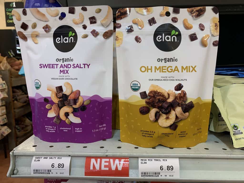 Organic Elan; Sweet and Salty Mix and Oh Mega Mix. - Yelm Food Coop