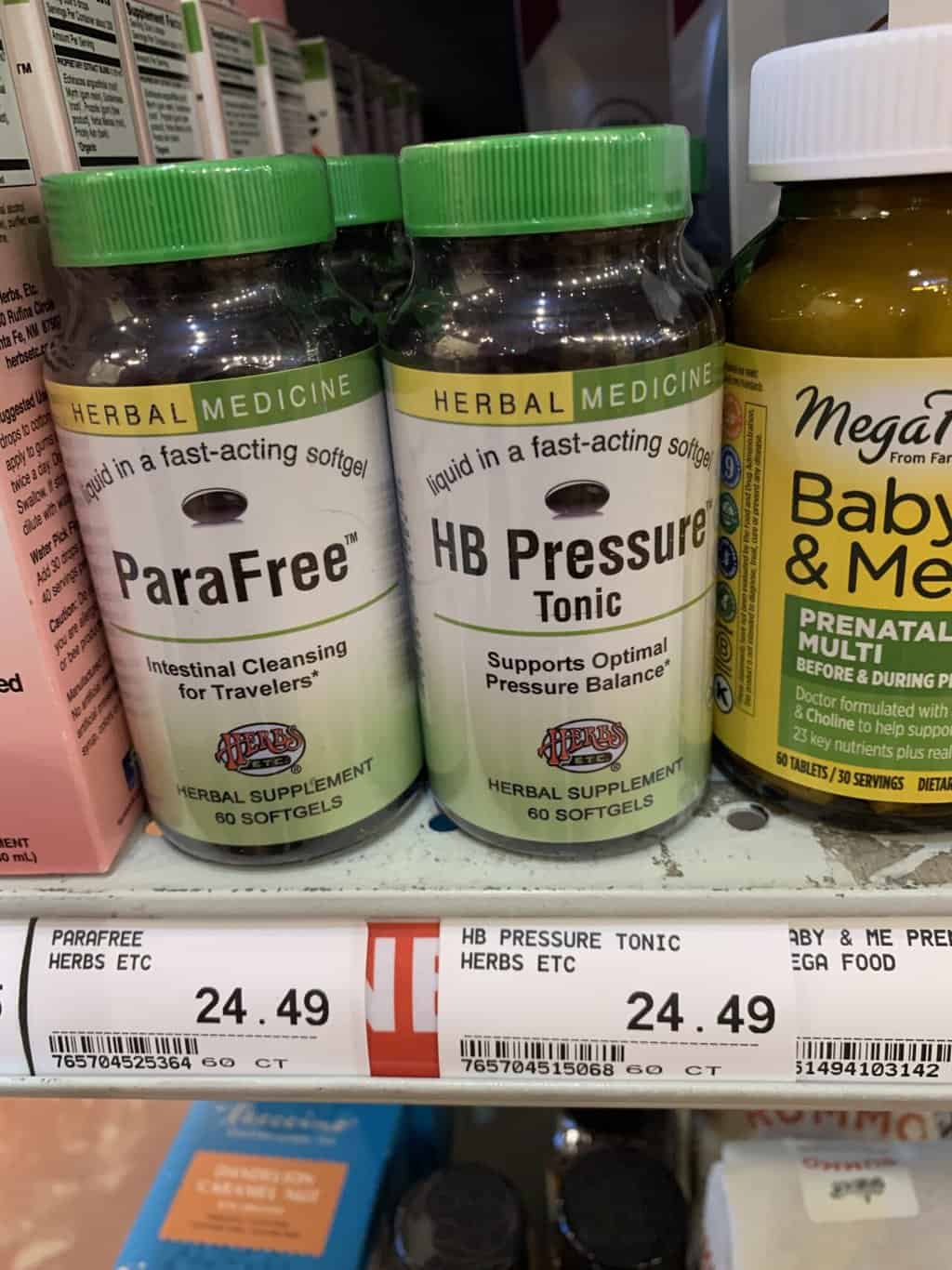 HB Pressure Tonic and ParaFree Yelm Food Coop